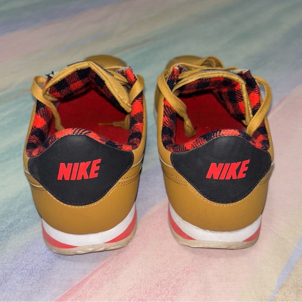 Nike Cortez basic premium classic 72 sneakers size 10.5 men Wheat PLAID - Picture 6 of 9